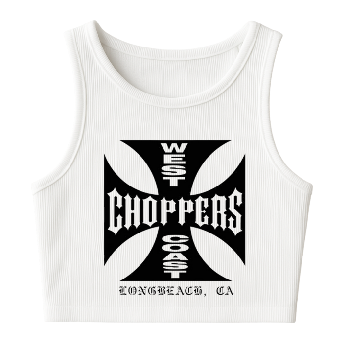 West Coast Choppers Baskılı Kadın Crop